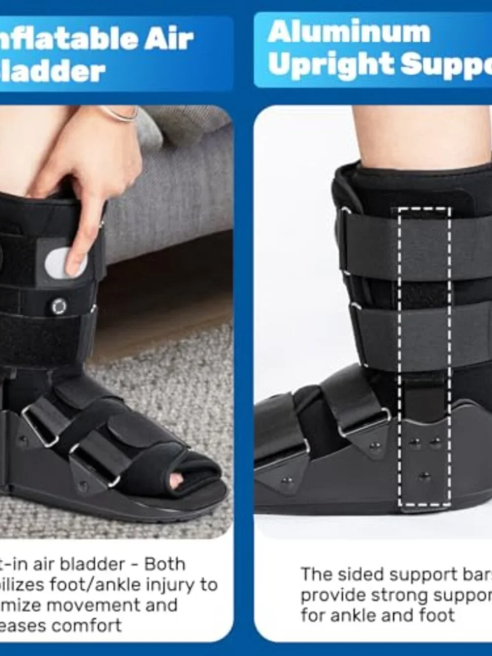 Walking Boot Fracture Boot for Broken Foot Sprained Ankle Medium